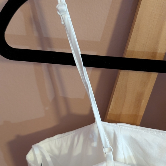 Bria White Basque Waist Maxi Dress NWOT - Picture 6 of 8